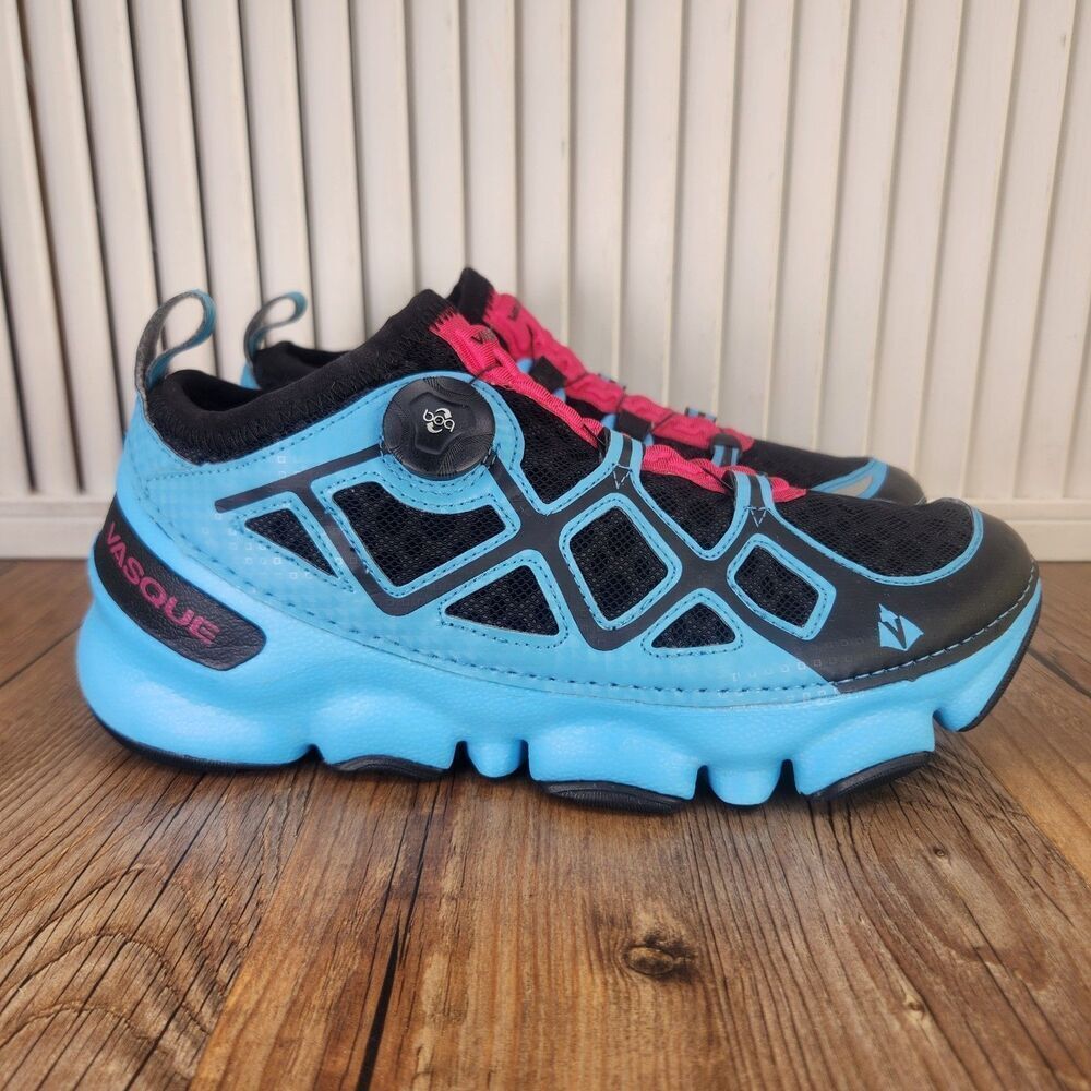 Vasque Ultra SST Women's Size 9 Black Blue BOA Athletic Trail Running Shoes 7505